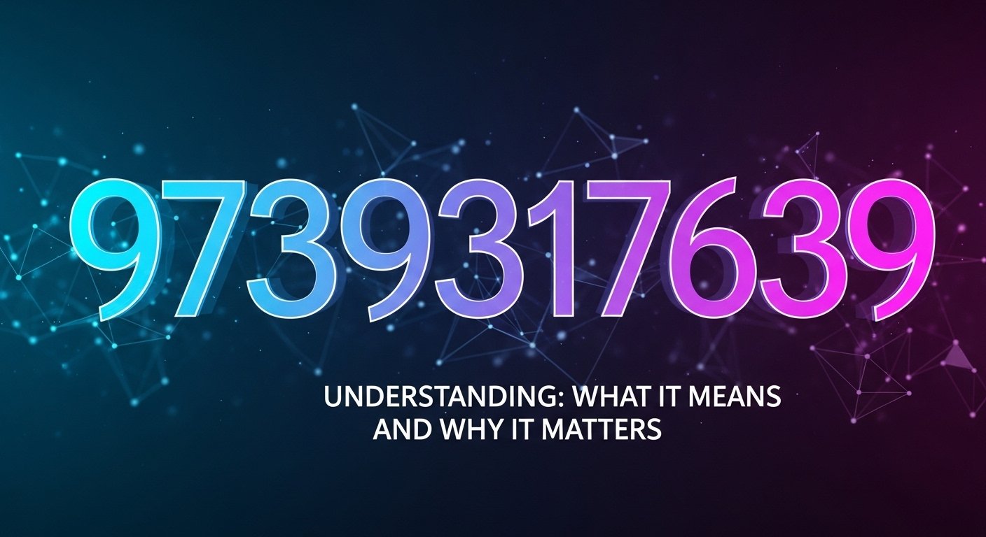 Understanding 9739317639: What It Means and Why It Matters