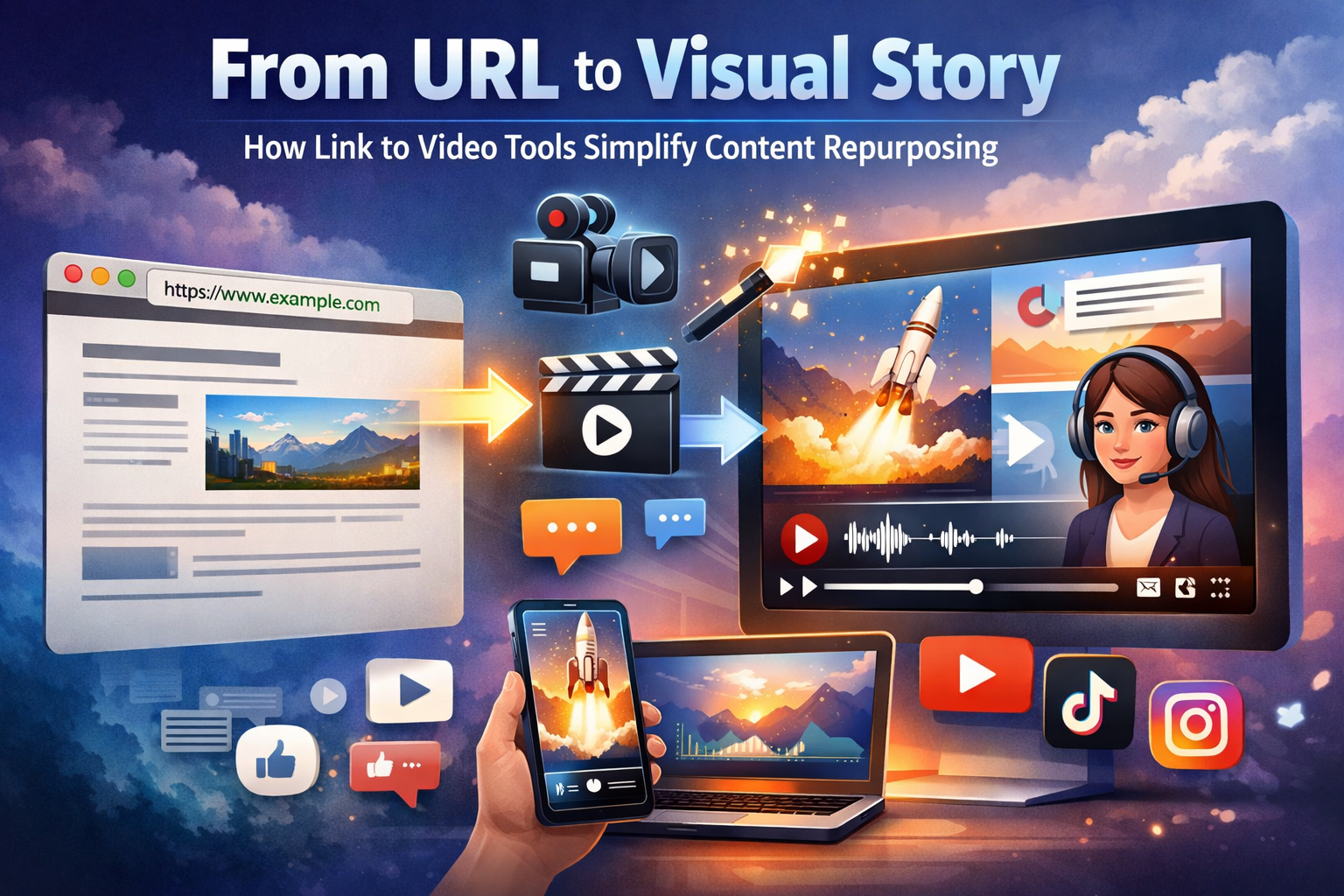 From URL to Visual Story: How Link to Video Tools Simplify Content Repurposing