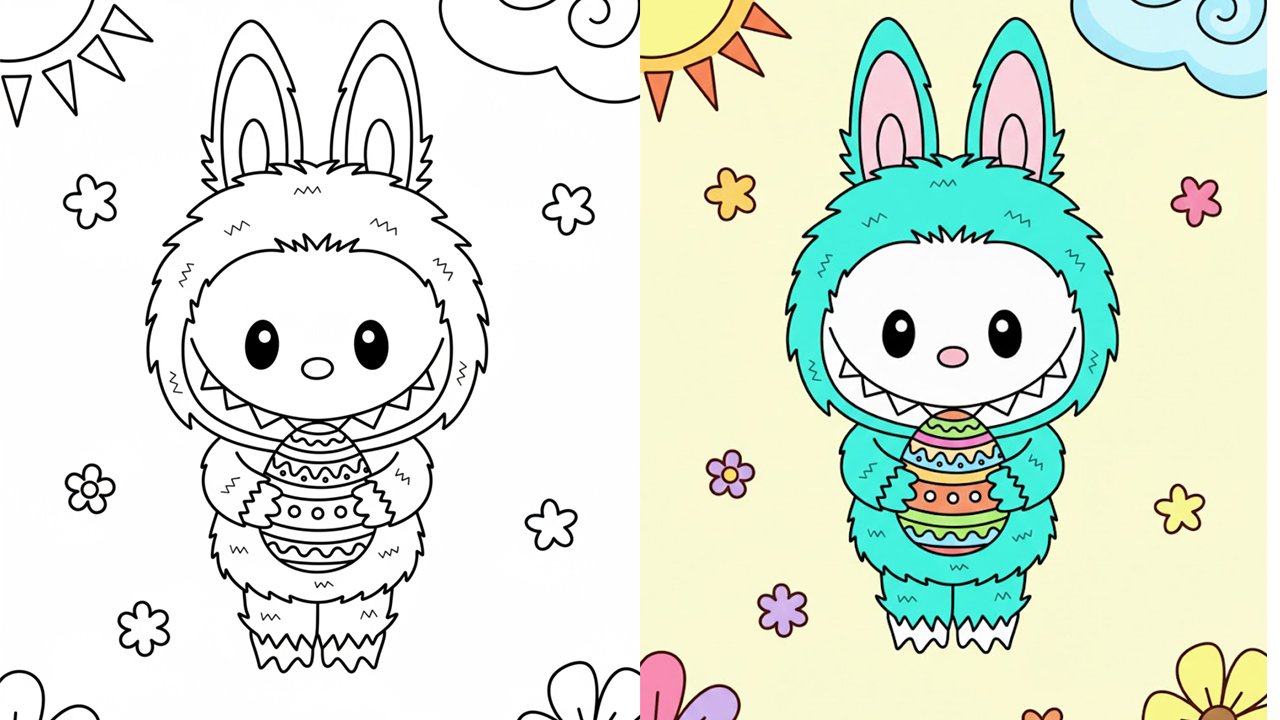 Labubu Coloring Pages